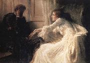 Sir Frank Dicksee The Confession oil painting